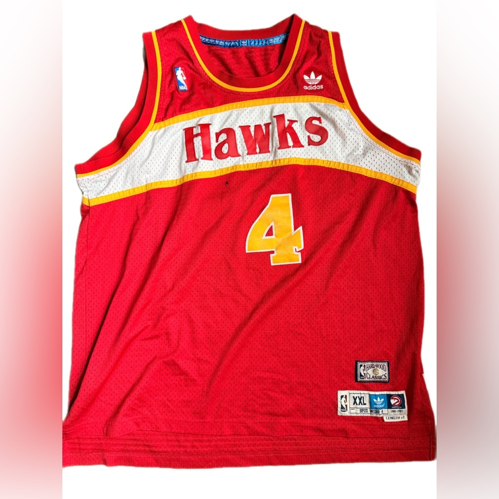 Adidas Red and Yellow Hawks Jersey